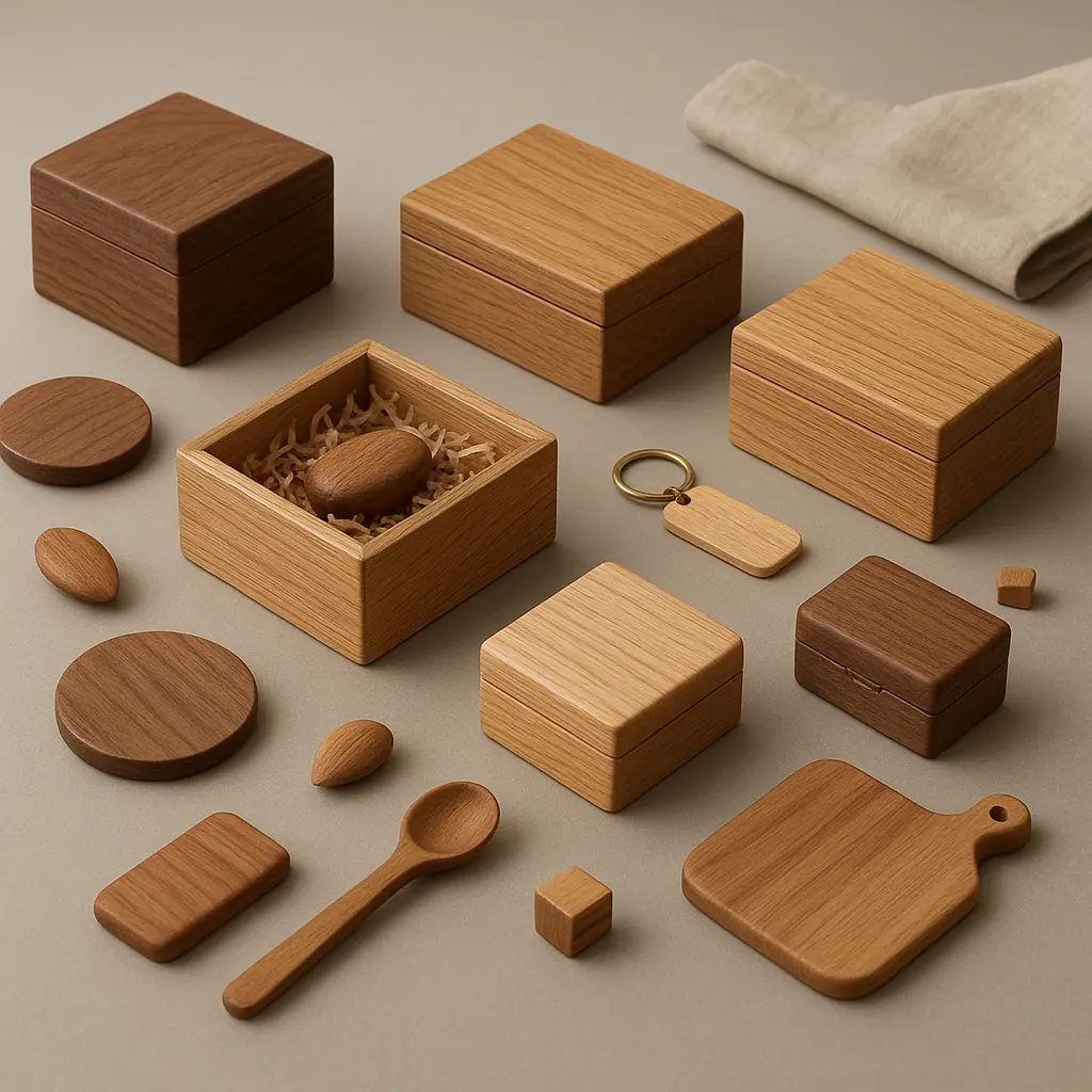 Caixas em madeira